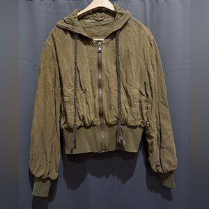 Free people Hannah beach bomber jacket